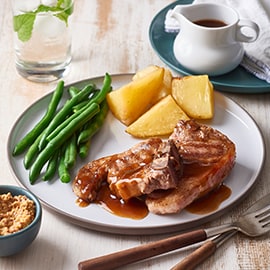 Lamsprocureur met gerookte appelsaus Lamsprocureur met gerookte appelsaus